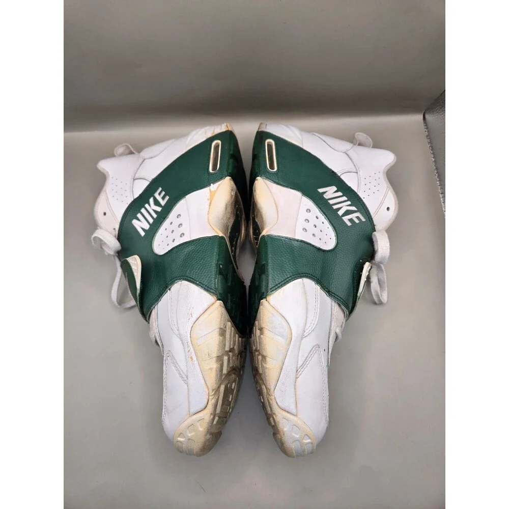 Nike Air Veer 2014 Shoes Men's 12 White Green Running Athletic Workout Sneakers